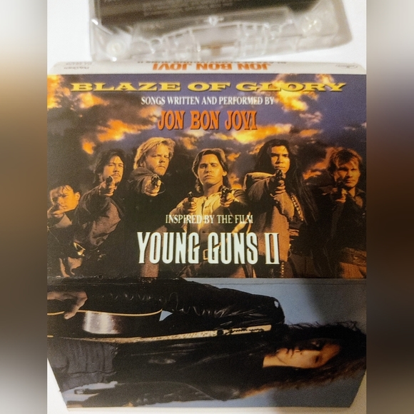 Bon Jovi vintage 80's cassette tape lot Jon Bon Jovi Young Guns II Soundtrack 🤠 - Picture 6 of 6